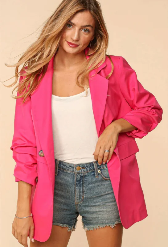 Fuchsia Blazer Women's Designer Suit