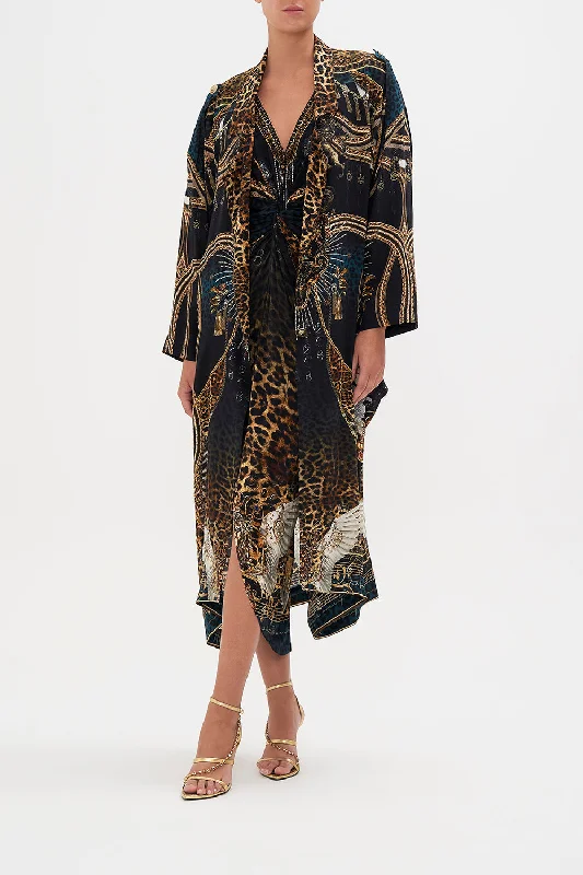 RELAXED PANEL COAT ROCKSTAR ROYALTY Elasticated Drawstring Belted