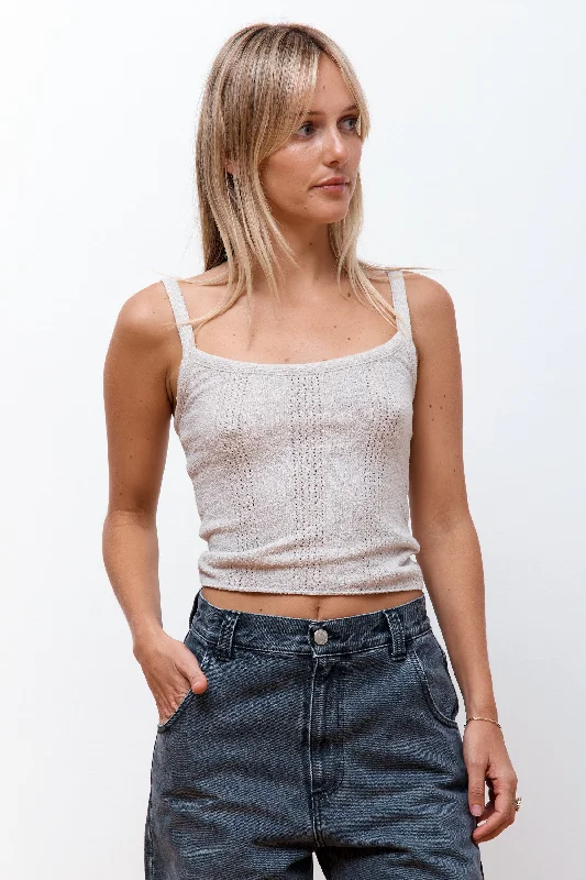 Chronicle Knit Top Dust Summer Knit Top
