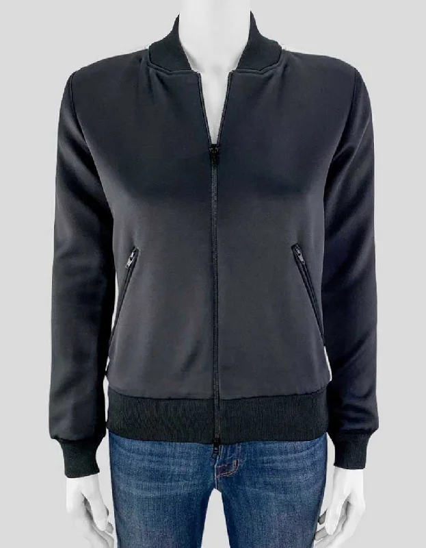 Isabel Marant Etoile Black And White Bomber Jacket Women 6 US 36 Eu Notch Collar Jacket Peter Pan Collar Jacket Cowl Neck Jacket Notch Collar Jacket Peter Pan Collar Jacket Cowl Neck Jacket