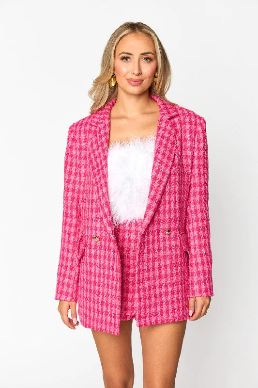 Avery Oversized Blazer - Strawberry Cream Women's Pencil Blazer
