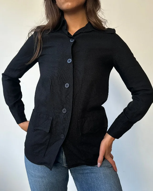 Oscar De La Renta Lightweight Blazer Top - XS/S Cotton Blend Blazer