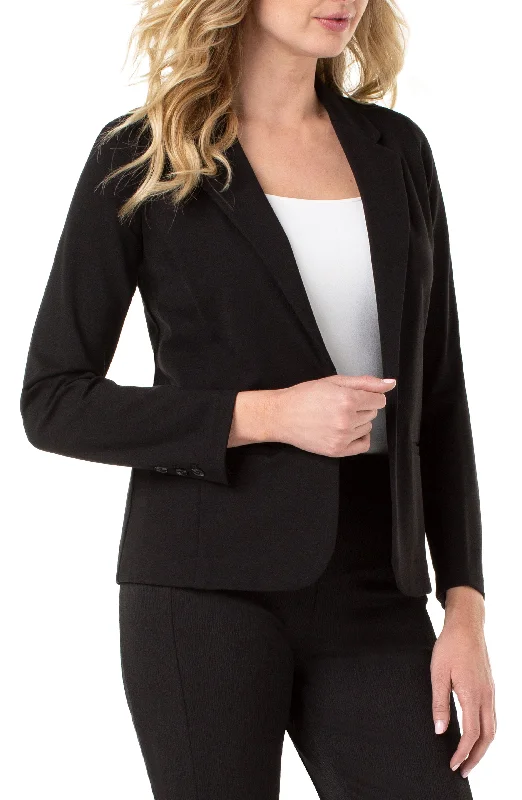 Fitted Blazer in Black by Liverpool Women's Simple Blazer