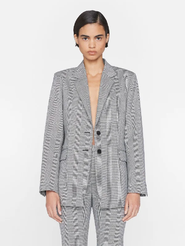 The Oversized Blazer -- Noir Multi Women's High-End Blazer