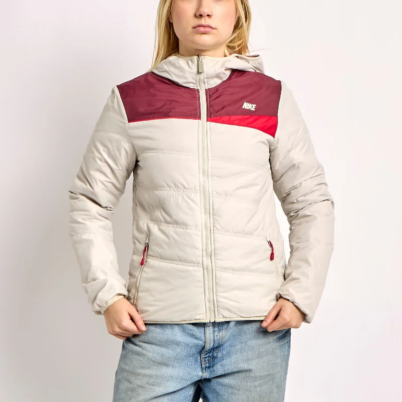 Nike Light Colour Block Puffer Coat - XS Cardigan Sweater Pullover