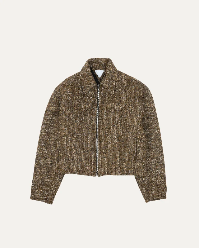 Donegal Wool-Blend Speckled Jacket Jacket Blazer Coat Jacket Blazer Coat