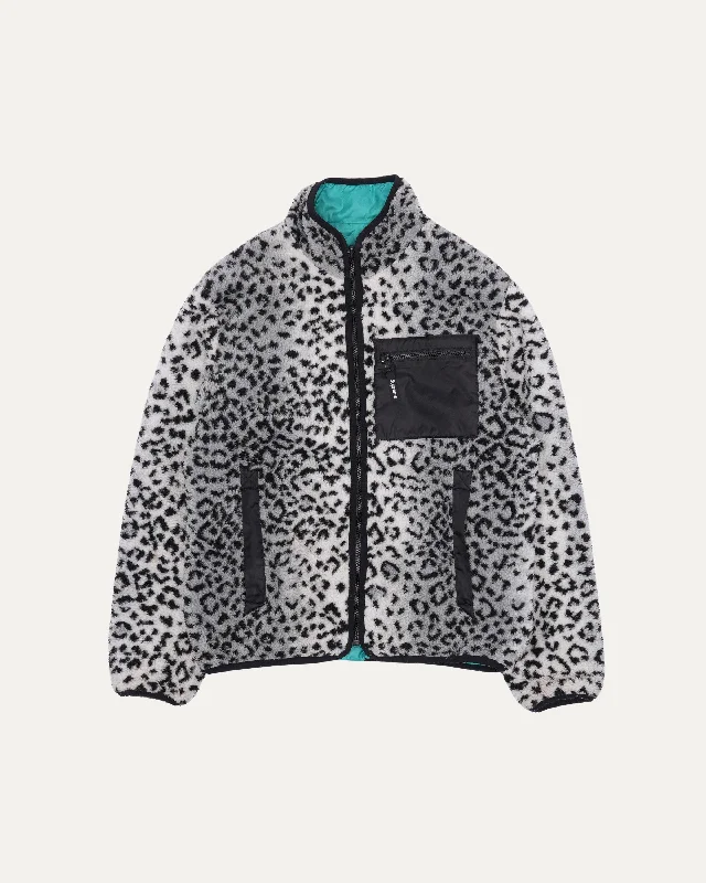 Reversible Leopard Fleece Jacket Striped Jacket Polka Dot Jacket Floral Jacket Striped Jacket Polka Dot Jacket Floral Jacket