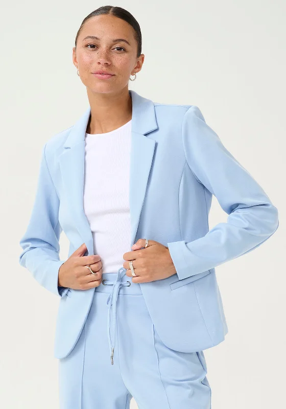 Kaffe Jenny Single Breasted Blazer, Blue Women's Luxury Jacket