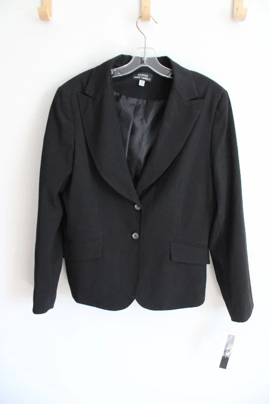 NEW Giorgio Sant' Angelo Black Blazer | 14 Women's Warm Suit