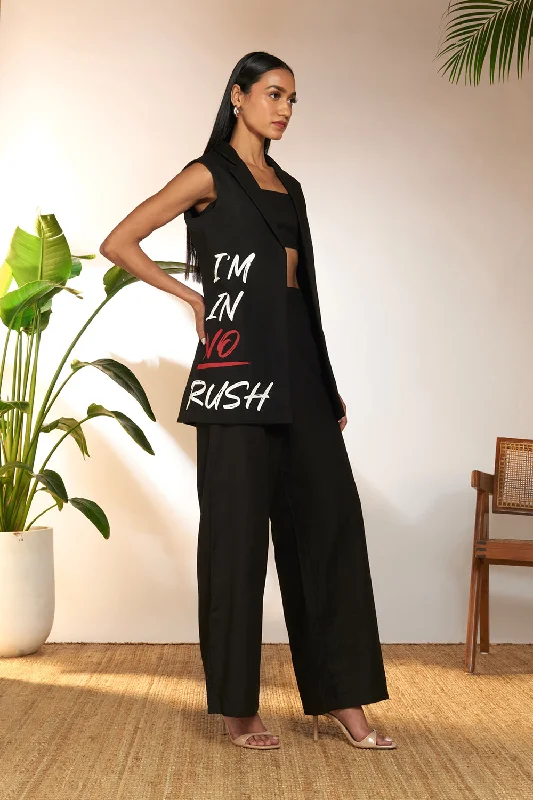 I'M In No Rush Slogan Blazer Women's High-End Blazer