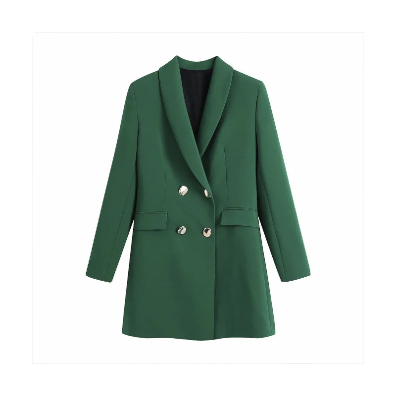 Long Double Breasted Blazer Women's Unique Blazer