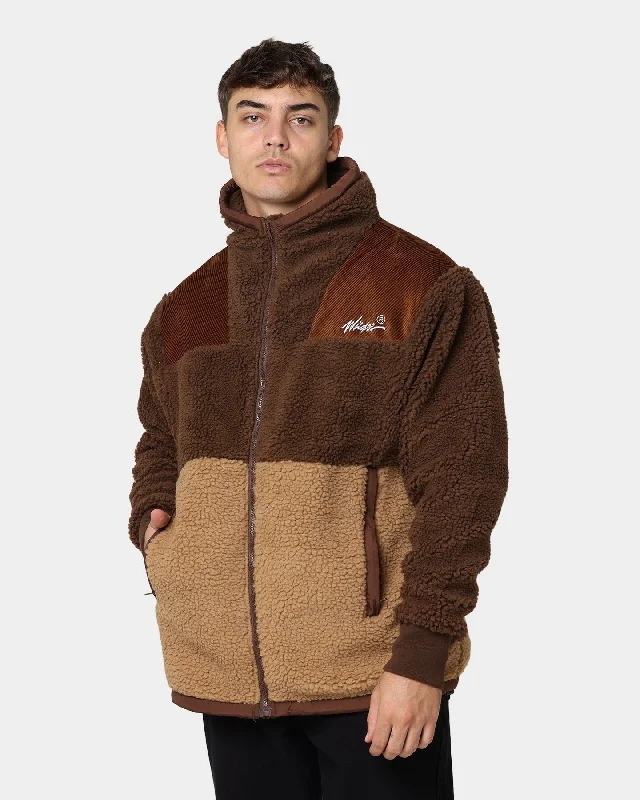 WNDRR Edwards Sherpa Jacket Brown/Tan Striped Jacket Polka Dot Jacket Floral Jacket Striped Jacket Polka Dot Jacket Floral Jacket