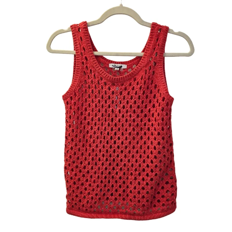 NWT Madewell Greylek Open Stitch Sleeveless Knit Top Size XXS Ash Gray Knit Top