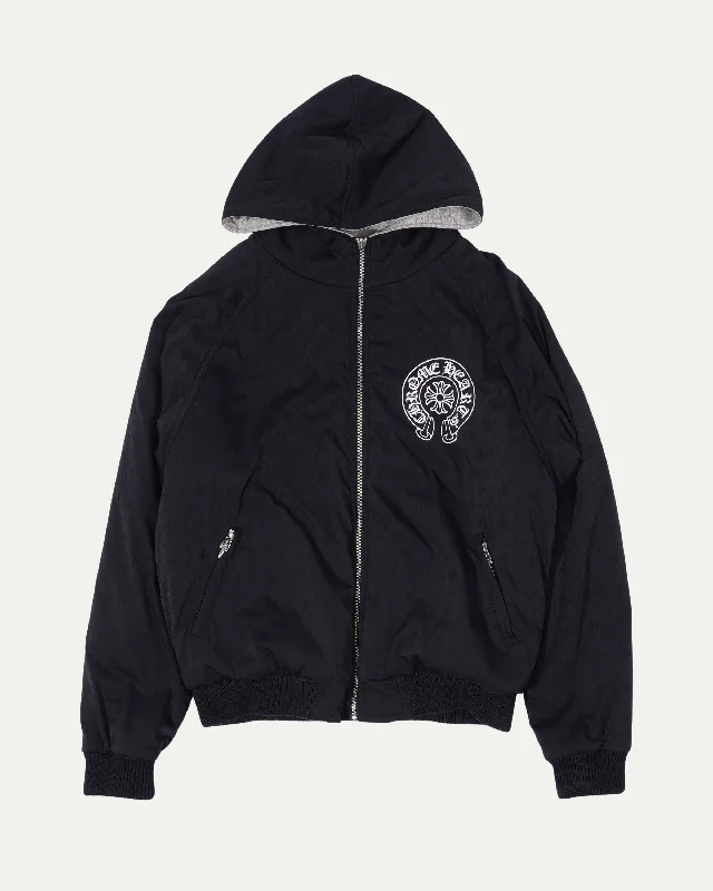 Reversible Scroll & Horseshoe Logo Jacket Hoodie Zip-Up Jacket Button-Up Jacket Hoodie Zip-Up Jacket Button-Up Jacket