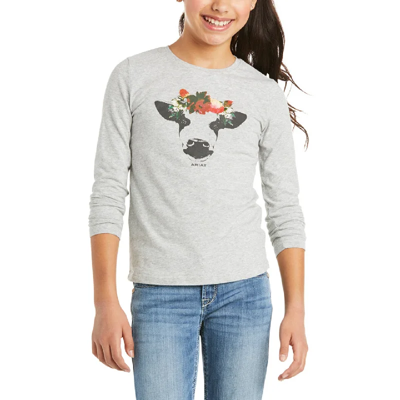 Ariat Girl's Real Moodanna Heather Grey Tee Shirt 10035259 Hooded Caped Shawl Collar Hooded Caped Shawl Collar Ariat Girl's Real Moodanna Heather Grey Tee Shirt 10035259 Hooded Caped Shawl Collar Hooded Caped Shawl Collar