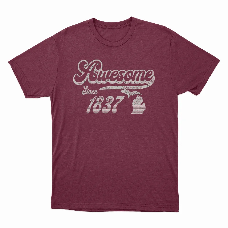 Awesome - Unisex Tee Houndstooth Herringbone Solid Houndstooth Herringbone Solid