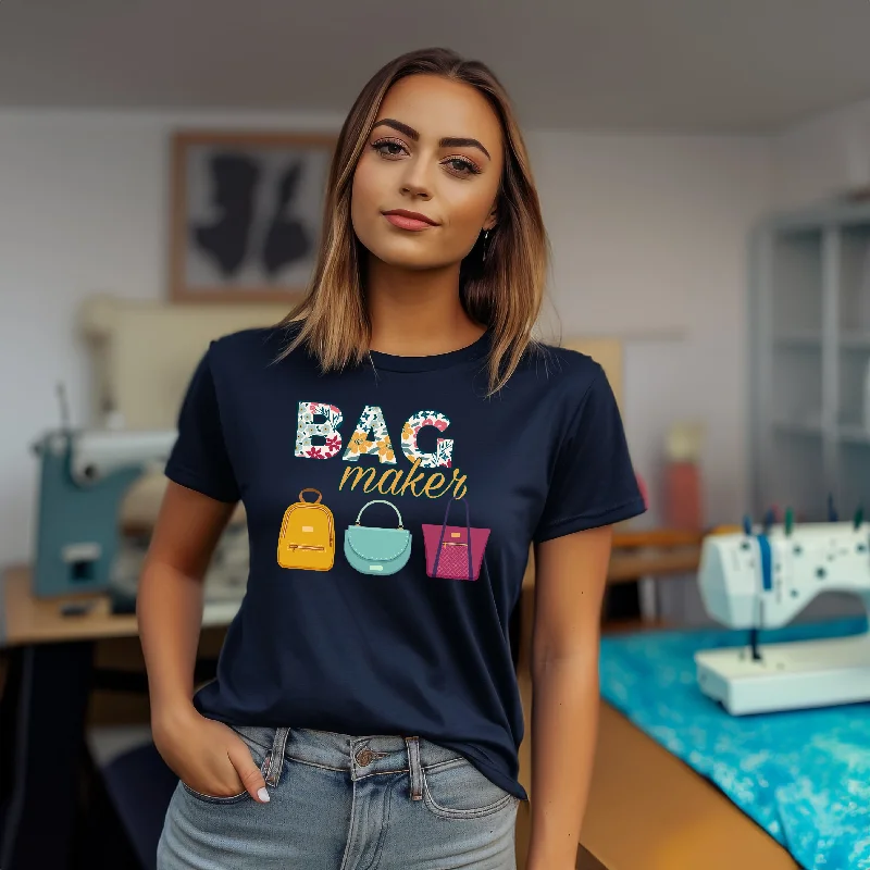 Bag Maker | Short-Sleeve Unisex Crew-Neck T-Shirt Graphic Embroidered Appliqued Graphic Embroidered Appliqued Bag Maker | Short-Sleeve Unisex Crew-Neck T-Shirt Graphic Embroidered Appliqued Graphic Embroidered Appliqued