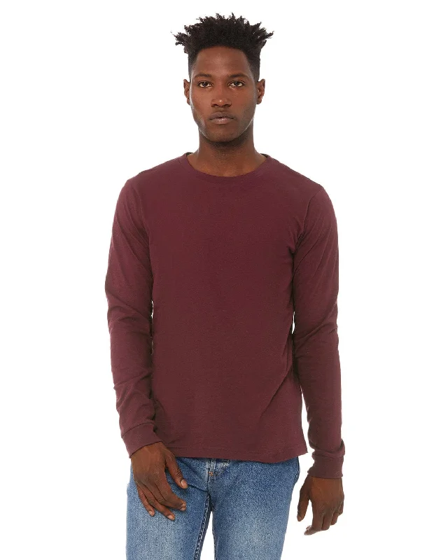 Bella+Canvas Long Sleeve Jersey T-Shirt | Maroon Boxy Fit Fitted Loose Boxy Fit Fitted Loose Bella+Canvas Long Sleeve Jersey T-Shirt | Maroon Boxy Fit Fitted Loose Boxy Fit Fitted Loose