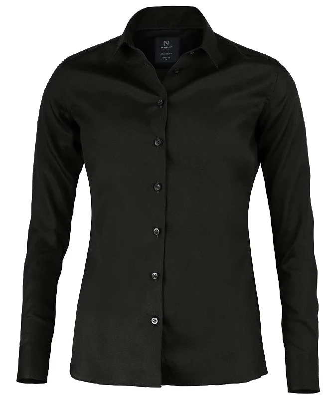Black - Women’s Portland – super non-iron business shirt Polka Dot Checkered Tartan Polka Dot Checkered Tartan Black - Women’s Portland – super non-iron business shirt Polka Dot Checkered Tartan Polka Dot Checkered Tartan