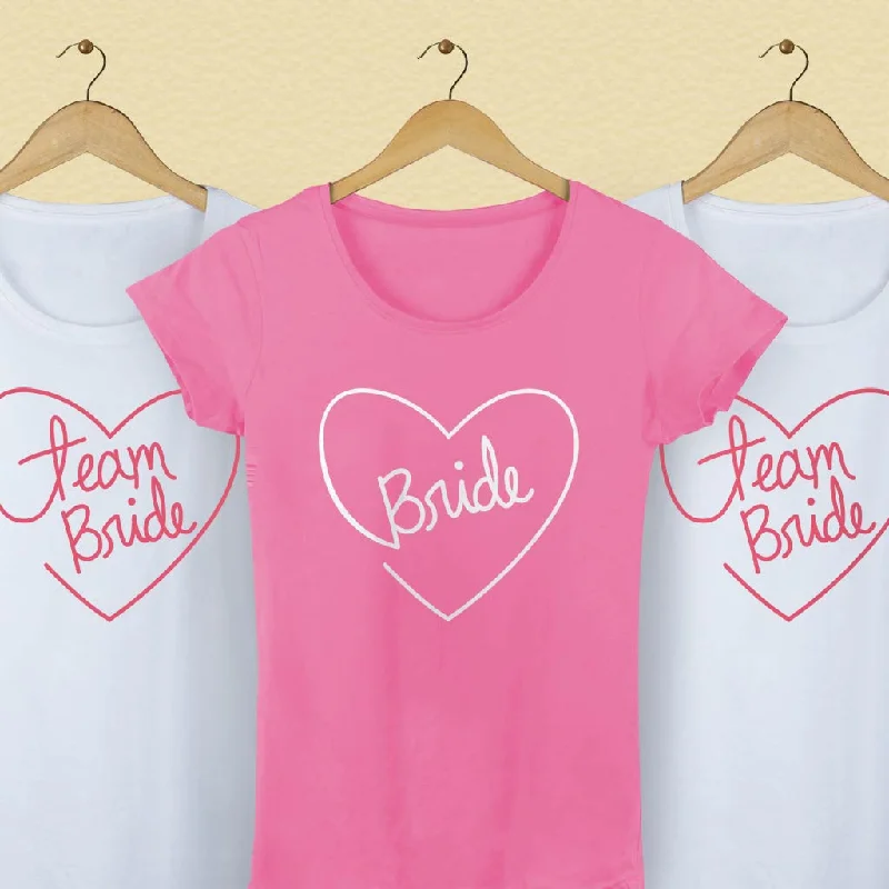 Bride/Team Bride Tees Cashmere Blend Cotton Blend Poly Blend Cashmere Blend Cotton Blend Poly Blend