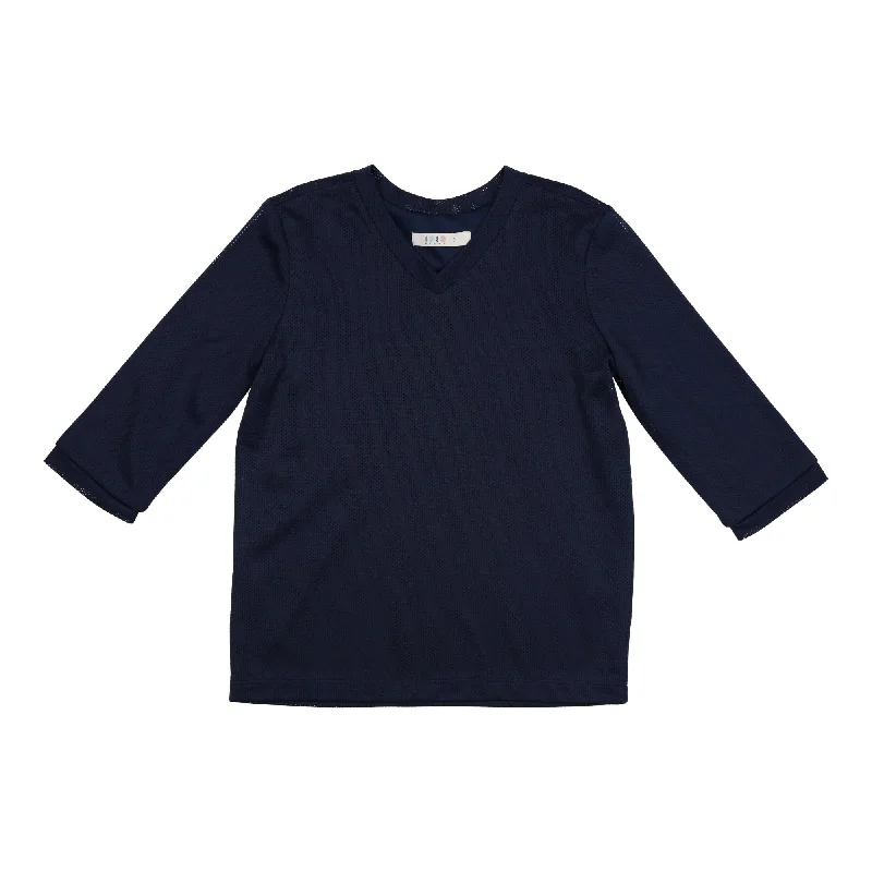 Coco Blanc Navy/White3/4 Sleeve Tennis Tee Nylon Fabric Polyester Fabric Spandex Fabric Nylon Fabric Polyester Fabric Spandex Fabric Coco Blanc Navy/White3/4 Sleeve Tennis Tee Nylon Fabric Polyester Fabric Spandex Fabric Nylon Fabric Polyester Fabric Spandex Fabric