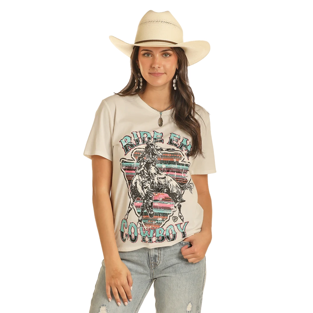 Rock & Roll Women's Ride Em Cowboy Graphic Tee Spandex Blend Rayon Blend Denim Blend Spandex Blend Rayon Blend Denim Blend Rock & Roll Women's Ride Em Cowboy Graphic Tee Spandex Blend Rayon Blend Denim Blend Spandex Blend Rayon Blend Denim Blend
