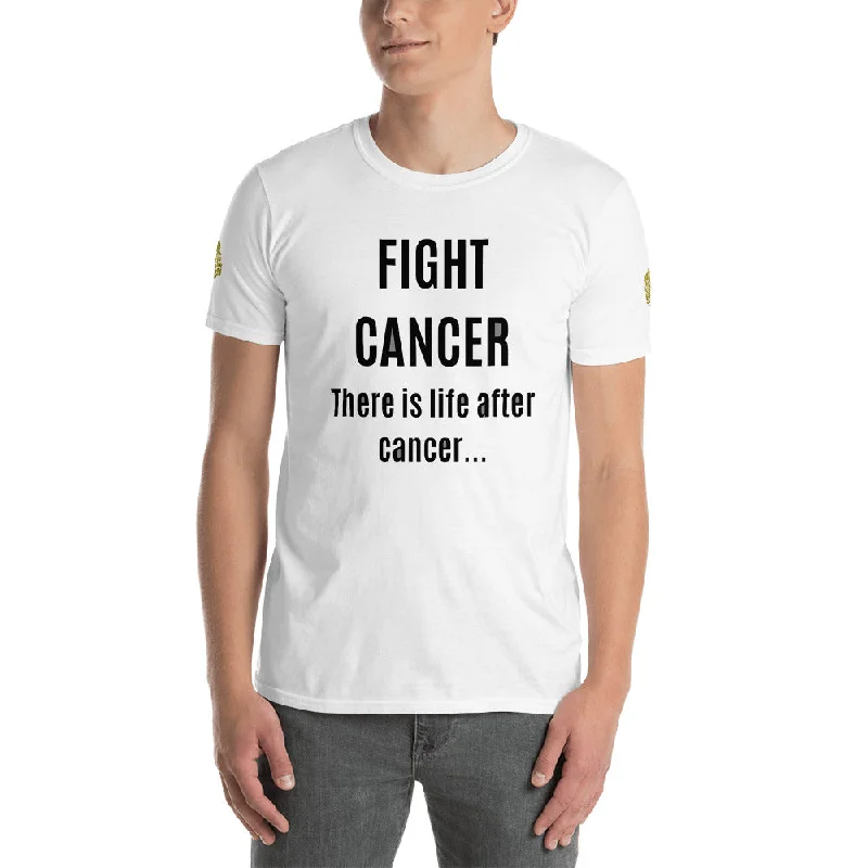 Fight Cancer Short-Sleeve 100% Ringspun Cotton Pre-shrunk Unisex T-Shirt Notch Collar Peter Pan Collar Cowl Neck Notch Collar Peter Pan Collar Cowl Neck Fight Cancer Short-Sleeve 100% Ringspun Cotton Pre-shrunk Unisex T-Shirt Notch Collar Peter Pan Collar Cowl Neck Notch Collar Peter Pan Collar Cowl Neck