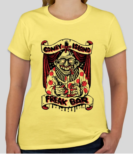 T-Shirt - Freak Bar Women Yellow Cashmere Blend Cotton Blend Poly Blend Cashmere Blend Cotton Blend Poly Blend