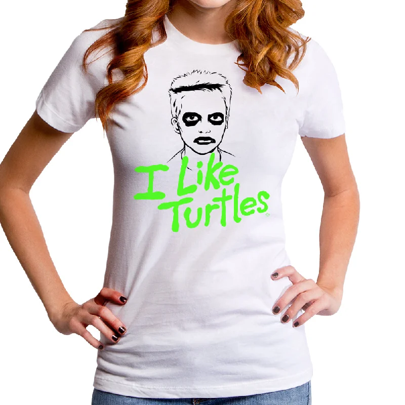 I Like Turtles  Women's T-Shirt Spandex Blend Rayon Blend Denim Blend Spandex Blend Rayon Blend Denim Blend