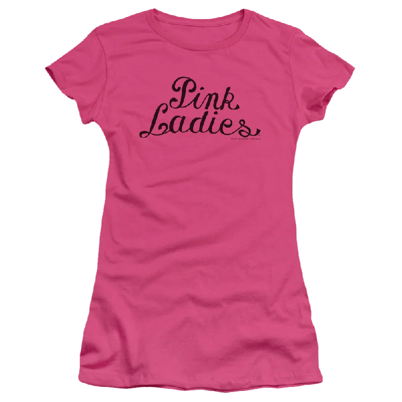 Grease Pink Ladies Logo - Juniors T-Shirt Chenille Fabric Brocade Fabric Lace Fabric Chenille Fabric Brocade Fabric Lace Fabric Grease Pink Ladies Logo - Juniors T-Shirt Chenille Fabric Brocade Fabric Lace Fabric Chenille Fabric Brocade Fabric Lace Fabric