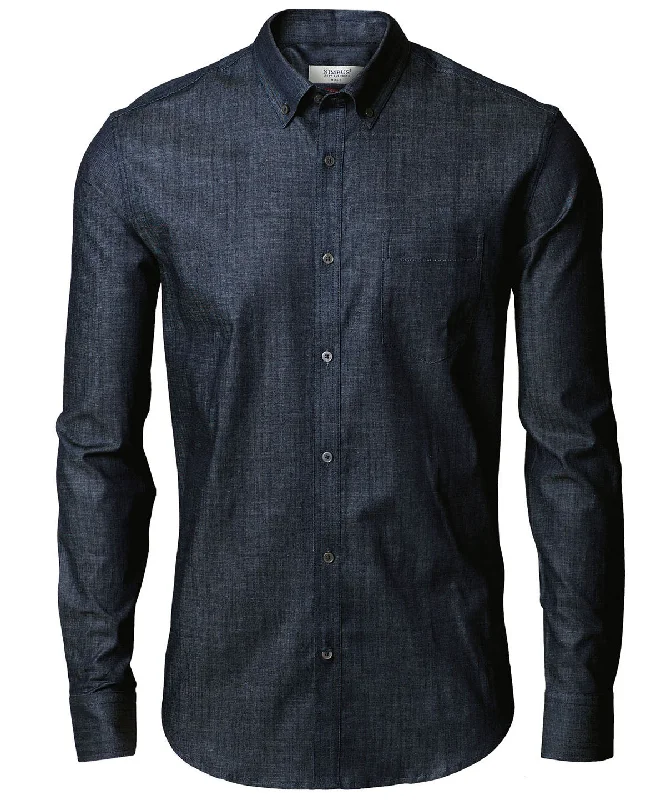 Indigo Blue - Torrance slim fit – raw and stylish denim shirt Casual Formal Business Casual Formal Business