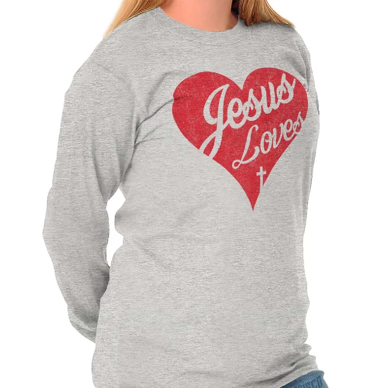 Jesus Loves Long Sleeve T-Shirt Notch Collar Peter Pan Collar Cowl Neck Notch Collar Peter Pan Collar Cowl Neck Jesus Loves Long Sleeve T-Shirt Notch Collar Peter Pan Collar Cowl Neck Notch Collar Peter Pan Collar Cowl Neck