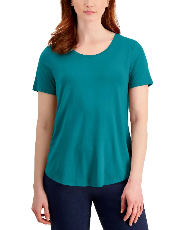 Women's Short Sleeve Scoop-Neck T-Shirt Graphic Embroidered Appliqued Graphic Embroidered Appliqued Women's Short Sleeve Scoop-Neck T-Shirt Graphic Embroidered Appliqued Graphic Embroidered Appliqued