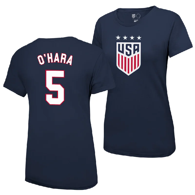Kelley O'Hara USWNT Women's 4 Star T-Shirt Collared Crew Neck Turtle Neck Collared Crew Neck Turtle Neck Kelley O'Hara USWNT Women's 4 Star T-Shirt Collared Crew Neck Turtle Neck Collared Crew Neck Turtle Neck