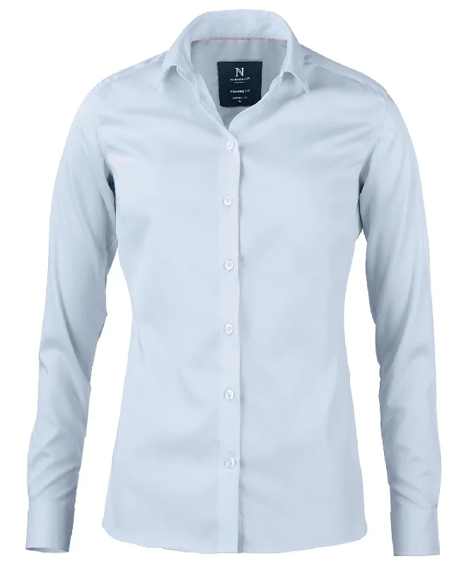Light Blue - Women’s Portland – super non-iron business shirt Solid Print Embellished Solid Print Embellished Light Blue - Women’s Portland – super non-iron business shirt Solid Print Embellished Solid Print Embellished
