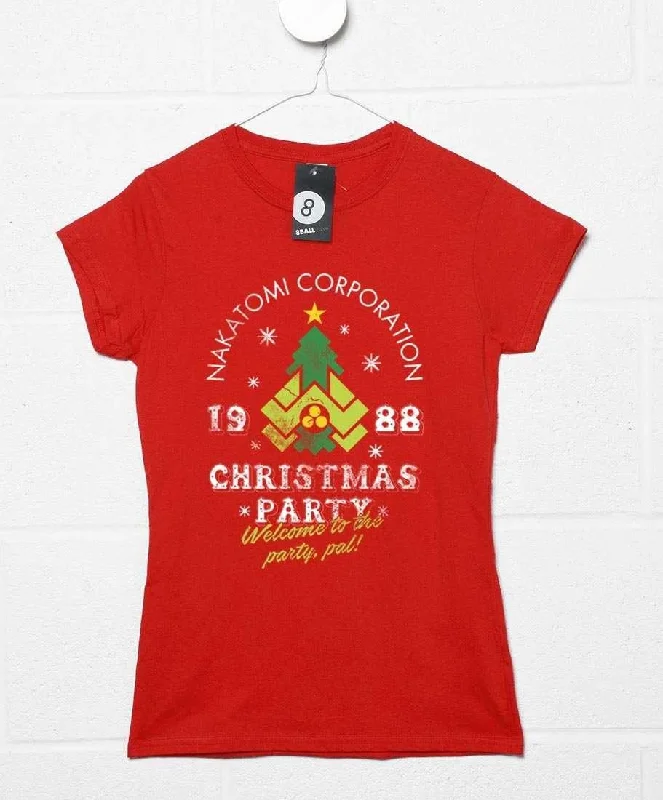 Nakatomi Christmas Party Womens T-Shirt Anti-Shrink Durable Soft Anti-Shrink Durable Soft Nakatomi Christmas Party Womens T-Shirt Anti-Shrink Durable Soft Anti-Shrink Durable Soft