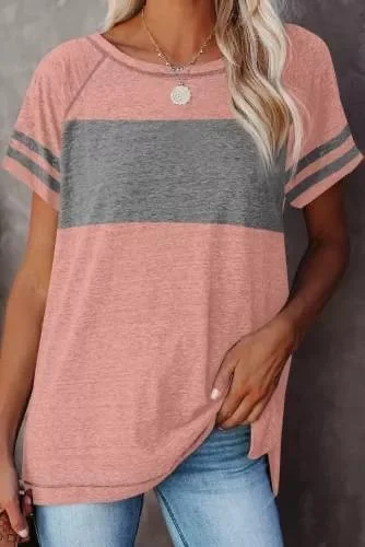 Ladies’ Pink Haze Tee Chenille Brocade Lace Chenille Brocade Lace