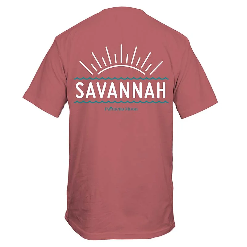 Savannah Sign Short Sleeve T-Shirt Collared Crew Neck Turtle Neck Collared Crew Neck Turtle Neck