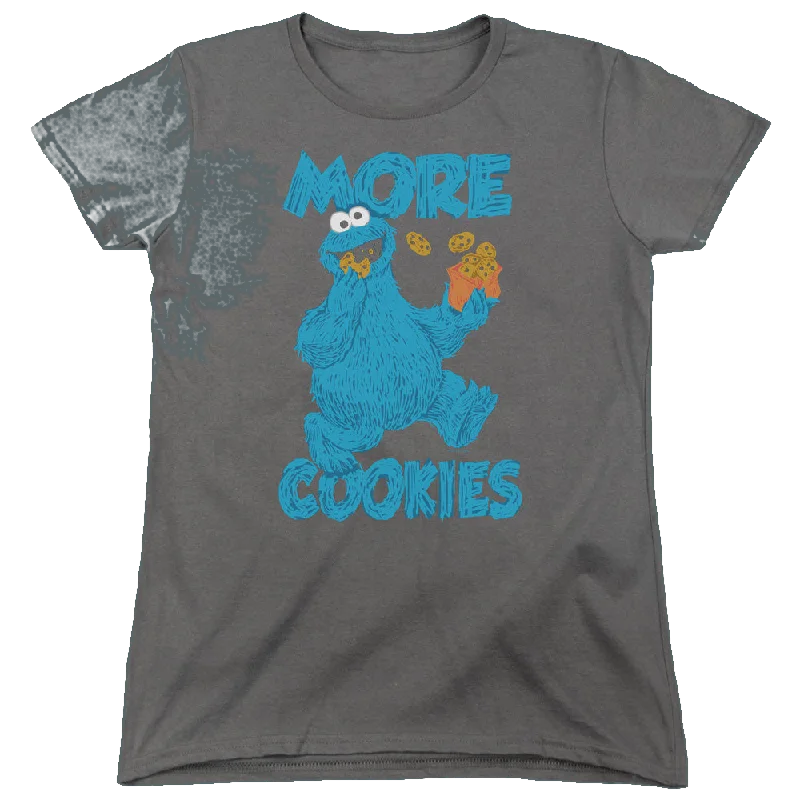 Sesame Street More Cookies - Women's T-Shirt Wool Fabric Cashmere Fabric Tweed Fabric Wool Fabric Cashmere Fabric Tweed Fabric Sesame Street More Cookies - Women's T-Shirt Wool Fabric Cashmere Fabric Tweed Fabric Wool Fabric Cashmere Fabric Tweed Fabric