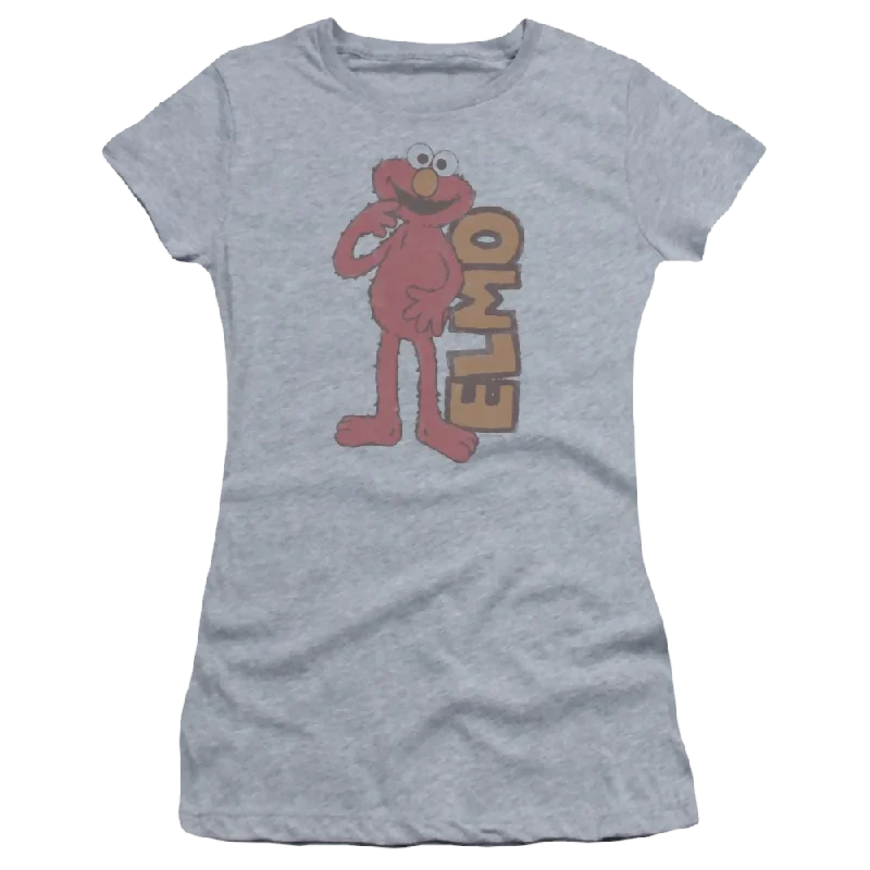 Sesame Street Vintage Elmo Juniors T-Shirt V-Neck T-Shirt Long Sleeve Cotton V-Neck T-Shirt Long Sleeve Cotton Sesame Street Vintage Elmo Juniors T-Shirt V-Neck T-Shirt Long Sleeve Cotton V-Neck T-Shirt Long Sleeve Cotton