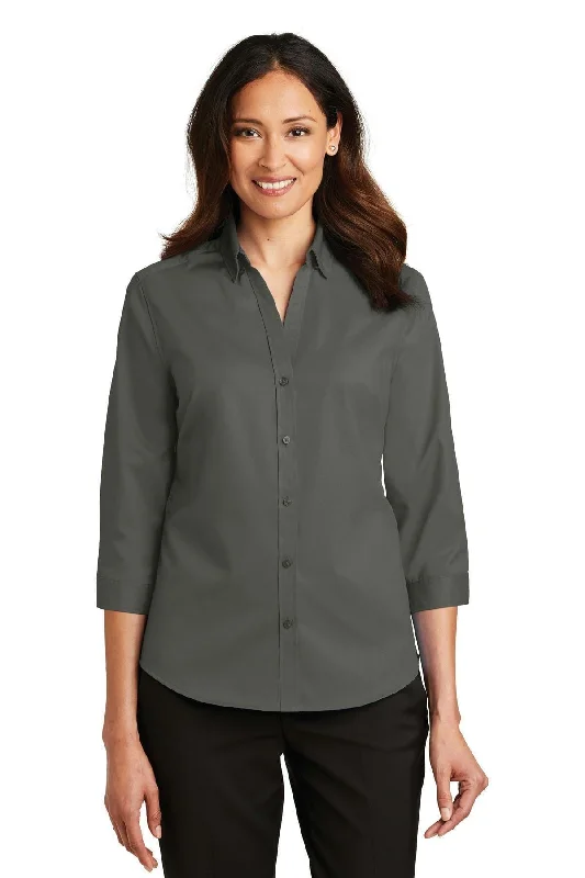 Port Authority Ladies 3/4-Sleeve SuperProTwill Shirt. L665 V-Neck T-Shirt Long Sleeve Cotton V-Neck T-Shirt Long Sleeve Cotton Port Authority Ladies 3/4-Sleeve SuperProTwill Shirt. L665 V-Neck T-Shirt Long Sleeve Cotton V-Neck T-Shirt Long Sleeve Cotton