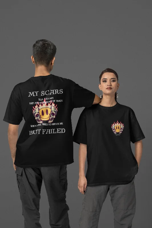 UNISEX: MY SCARS SHIRT Anti-Pilling Machine Wash Handmade Anti-Pilling Machine Wash Handmade