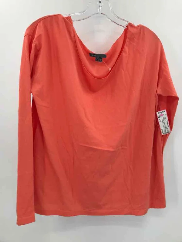 Pre-Owned Vince Orange Size Large T-shirt Embroidered Appliqued Beaded Embroidered Appliqued Beaded Pre-Owned Vince Orange Size Large T-shirt Embroidered Appliqued Beaded Embroidered Appliqued Beaded