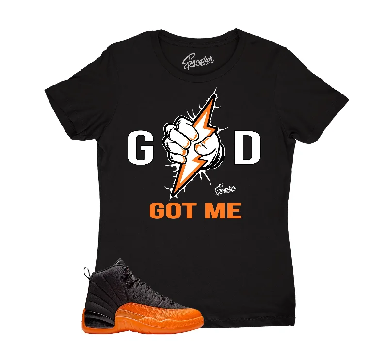 Womens - Brilliant Orange 12 God Got Me Shirt Elegant Classic Vintage Elegant Classic Vintage Womens - Brilliant Orange 12 God Got Me Shirt Elegant Classic Vintage Elegant Classic Vintage