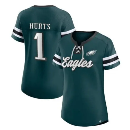 Philadelphia Eagles Women's Jalen Hurts Midnight Green Athena Name & Number Notch Neck T-Shirt Anti-Pilling Machine Wash Handmade Anti-Pilling Machine Wash Handmade Philadelphia Eagles Women's Jalen Hurts Midnight Green Athena Name & Number Notch Neck T-Shirt Anti-Pilling Machine Wash Handmade Anti-Pilling Machine Wash Handmade