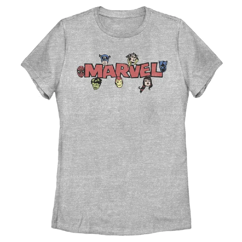 Women's Marvel VINTAGE LOGO T-Shirt Cashmere Blend Cotton Blend Poly Blend Cashmere Blend Cotton Blend Poly Blend Women's Marvel VINTAGE LOGO T-Shirt Cashmere Blend Cotton Blend Poly Blend Cashmere Blend Cotton Blend Poly Blend