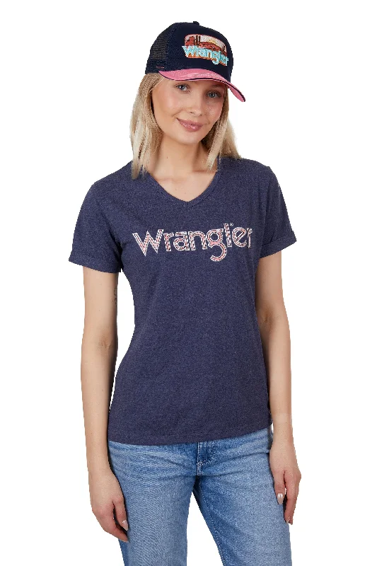 Wrangler Ladies Bianca S/S Tee - Navy Marle - X4S2598148 Rayon Velvet Corduroy Rayon Velvet Corduroy Wrangler Ladies Bianca S/S Tee - Navy Marle - X4S2598148 Rayon Velvet Corduroy Rayon Velvet Corduroy