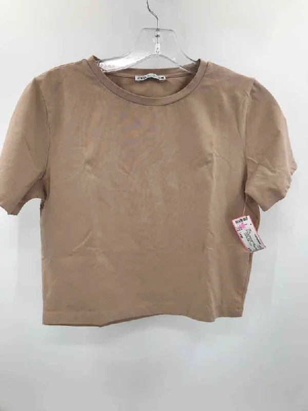 Pre-Owned Zara Tan Size Large T-shirt Oversized T-Shirt Spandex breathable Oversized T-Shirt Spandex breathable Pre-Owned Zara Tan Size Large T-shirt Oversized T-Shirt Spandex breathable Oversized T-Shirt Spandex breathable