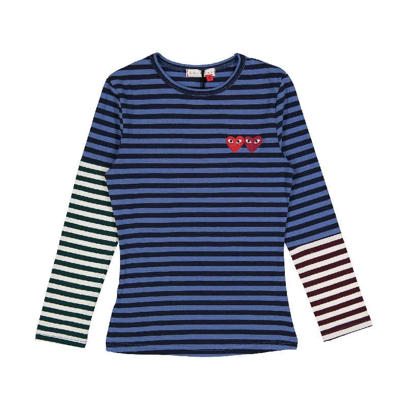Zero + Us Marine Blue Stripe Double Heart Tee Machine Wash Dry Clean Hand Wash Machine Wash Dry Clean Hand Wash Zero + Us Marine Blue Stripe Double Heart Tee Machine Wash Dry Clean Hand Wash Machine Wash Dry Clean Hand Wash