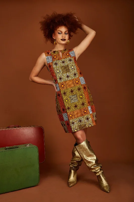 ZOPHIA Cutout Neckline A-Line Dress
